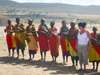 Lauren Johansson - dancing with the local Maasai women